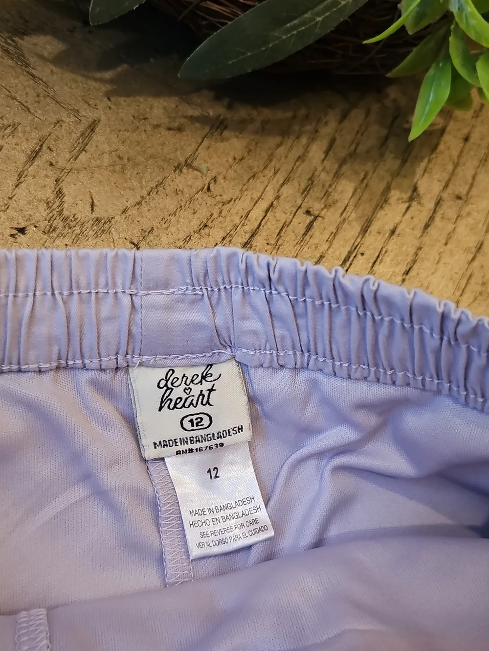 Lavender Purple Skirt With Shorts Size 13 NWT Derek Heart